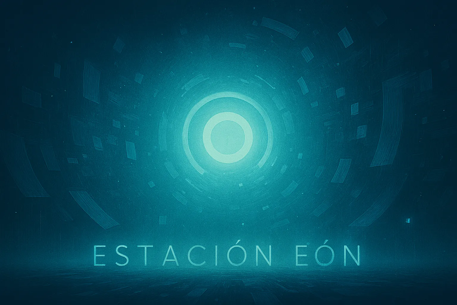 Portal luminoso en una ilustración de Estación Eón